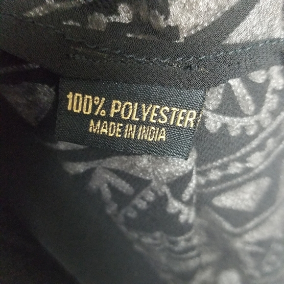 Roja Black White Embroidered Southwestern Aztec Kimono Cardigan Size XS - Picture 7 of 8